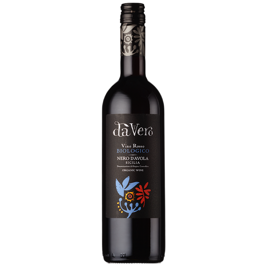 Da Vero Biologico Nero d’Avola, DOC Sicilia 6 Bottle Case 75cl